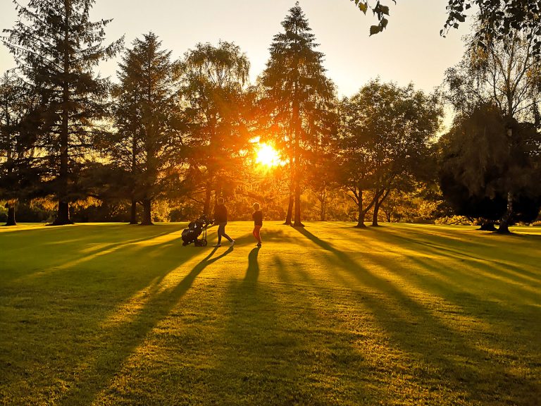 Sunset at Tiverton Golf Course