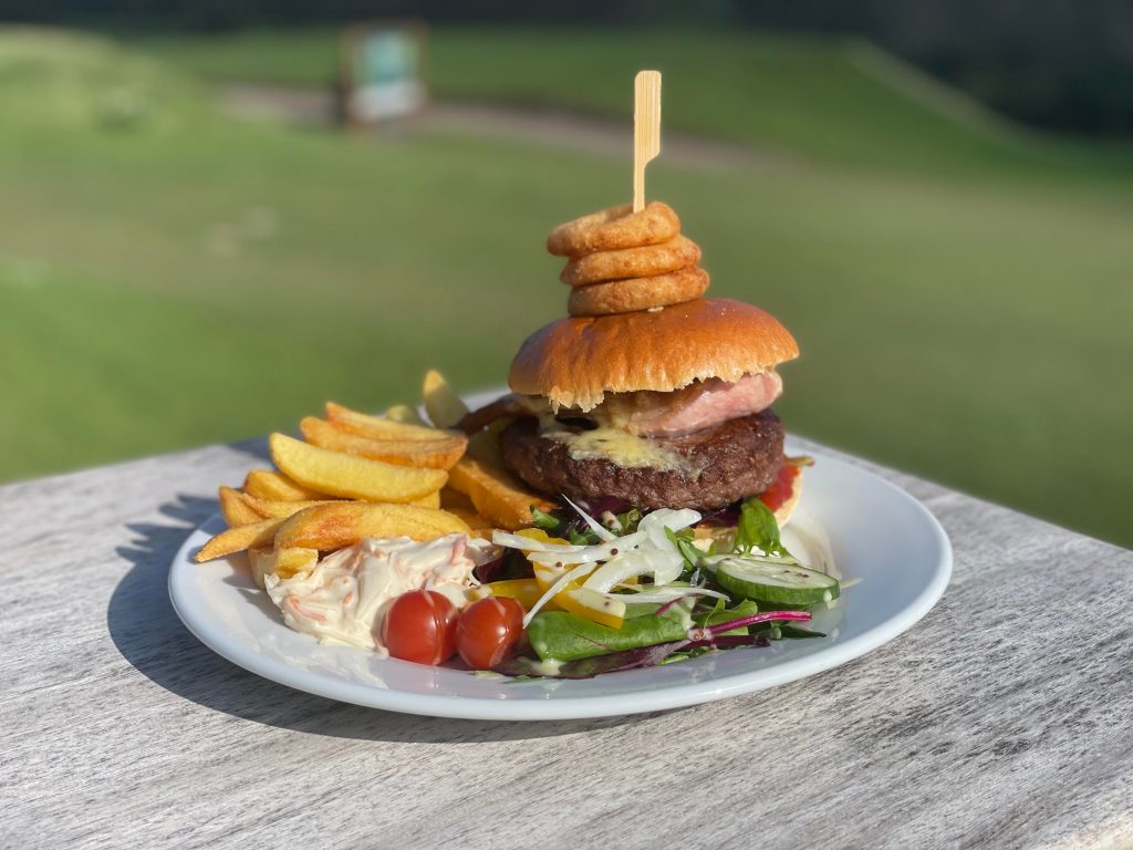 Golf club burger
